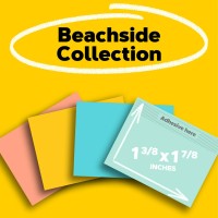 Post-It Notes  1 3/8 In X 1 7/8 In  24 Pads  America'S #1 Favorite Sticky Notes  Beachside Caf? Collection  Pastel Colors  Clean Removal  Recyclable (654-14Au)