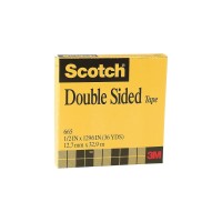 Scotch 665121296 Doublesided Tape 12Inch X 1296Inch 3Inch Core Clear