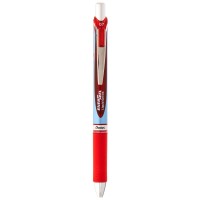 Pentel Gel Pen Retractablerefillable Metal Tip 7Mm Red Penbln77B