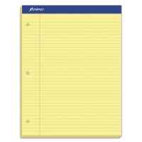 Ampad Evidence Dual Pad Narrowmargin Ruled Size 85 X 1175 Inches Canary Paper 100 Sheets Per Pad 20246