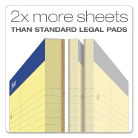 Ampad Evidence Dual Pad Narrowmargin Ruled Size 85 X 1175 Inches Canary Paper 100 Sheets Per Pad 20246