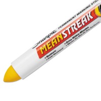 Sharpie 85005 Mean Streak Marking Stick Broad Tip Yellow