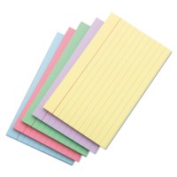 Universal 47256 Index Cards 5 X 8 Bluesalmongreencherrycanary 100Pack