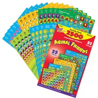 Trend Animal Friends Superspots Stickers Variety Pack Classroom Incentives 2500 Count