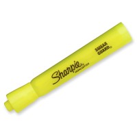 Sharpie Tank Style Highlighters Chisel Tip Fluorescent Yellow 4 Count