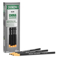 Dixon China Marker Black Dozen 12 Count Pack Of 1