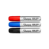 Sharpie King Size Permanent Marker Large Chisel Tip Great For Poster Boards Assorted 4 Count