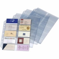 Tops Cardinal Poly Business Card Refill Page 10Pack 7860 000