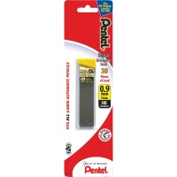 Pentel Hb Lead Refill Economy Pack 09 Mm Black Pack Of 30 Refills