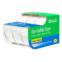 Bazic 34 X 500 Invisible Tape 3Pack