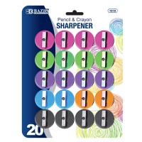 Bazic Round Pencil Sharpener 20Pack