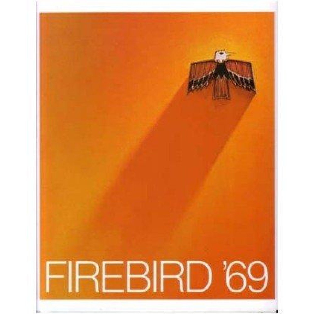 1969 Pontiac Firebird Sales Brochure Literature Book