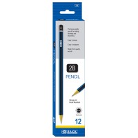 Bazic 2B Premium Wood Pencil Blue 12 Per Pack 76024P