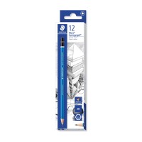 Staedtler Mars Lumograph 2B Graphite Art Drawing Pencil Medium Soft Breakresistant Bonded Lead 12 Pack 1002B 1002B Ve