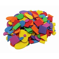 Creative Arts By Charles Leonard Foam Shapes Assorted Colors 720 Piecesbag 70572