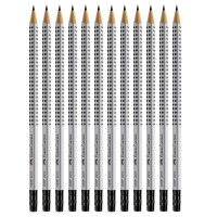 Fabercastell Grip Graphite Ecopencils With Eraser 12 Count No 25 Multi 8 Mm