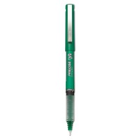 Pilot Precise V5 Stick Rolling Ball Pens Extra Fine Point Green Ink Dozen Box 25104