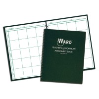 Ward 18 Lesson Plan Book Wirebound 8 Class Periodsday 11 X 812 100 Pages Green Hub18