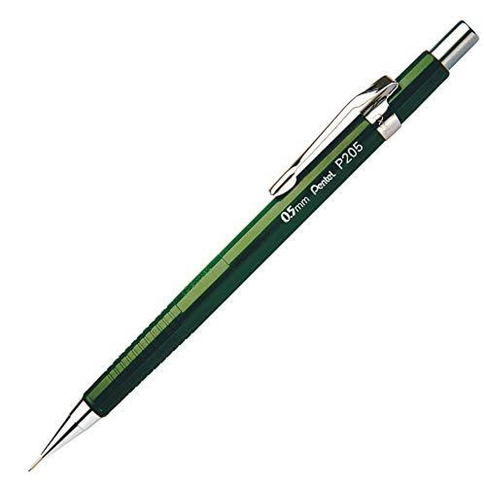 Pentel P205D 05 Mm Hb Pencil Case Green