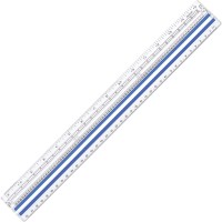 Westcott 40711 Clear Data Processing Magnifying Ruler 15 In