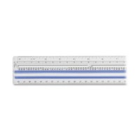 Westcott 40711 Clear Data Processing Magnifying Ruler 15 In