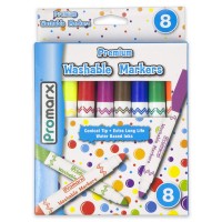 Promarx Premium Washable Markers Assorted Colors 8 Count Wm01Zdac0848