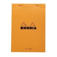 Rhodia Notepad No16 A5 Plain Blank Orange