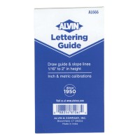 Alvin Al666 Lettering Guide And Rule Template Multipurpose Tool For Drafting Design And Architecture Great For Students And