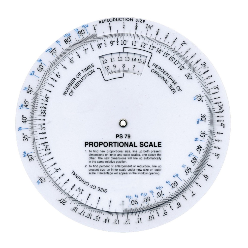 Westcott 6 Proportional Measuring Scale White Ps79