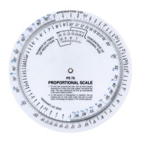 Westcott 6 Proportional Measuring Scale White Ps79