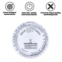 Westcott 6 Proportional Measuring Scale White Ps79