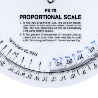 Westcott 6 Proportional Measuring Scale White Ps79