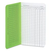 Wilson Jones Foremans Pocket Size Employee Time Book 413 X 675 Inches 36 Pages Green Ws802