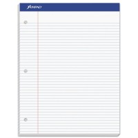 Ampad Double Sheet Writing Pads Narrow Ruled Size 85 X 1175 Inches White Paper 100 Sheets Per Pad 20346