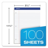 Ampad Double Sheet Writing Pads Narrow Ruled Size 85 X 1175 Inches White Paper 100 Sheets Per Pad 20346