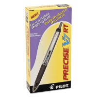 Pilot Precise V7 Rt Refillable Retractable Liquid Ink Rolling Ball Pens Fine Point 07 Mm Black 12Pack