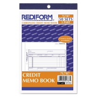 Rediform Credit Memo Book Threepart Carbonless 55 X 788 50 Forms Total