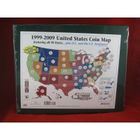 Littleton 50 State Quarter Display Map Folder