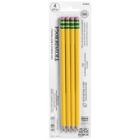 Ticonderoga Woodcased Pencils Presharpened 2 Hb Soft Yellow 4 Count