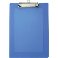 Officemate Plastic Clipboard Letter Size With Low Profile Clip Assorted Transparent Colors 83007