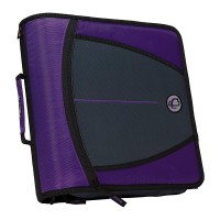 Caseit The Mighty Zip Tab Zipper Binder 3 Inch Orings 5 Color Tab Expanding File Folder Multiple Pockets 600 Sheet Cap