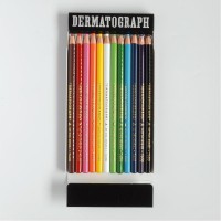 Mitsubishi Pencil K760012C Oilbased Dermatograph Colored Pencils No 7600 12 Colors