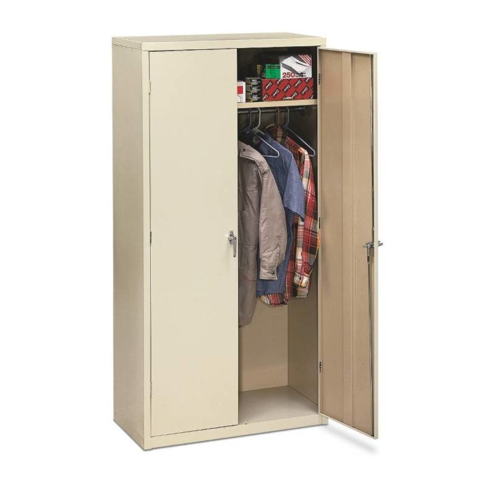 Hon Brigade Storage Cabinet 5 Adjustable Shelves 36W X 1818D X 72H Putty Finish