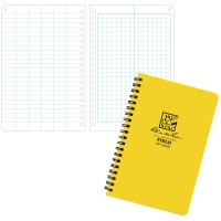 Rite In The Rain Allweather Sidespiral Notebook 4 58 X 7 Yellow Cover Field Patternno 353N