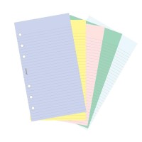 Filofax Ruled And Plain Refill Assorted Colors For Personal Personal Compact Organizers 100 Sheets B130502