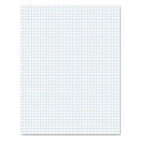 Ampad 2Sided Quadrille Pads Ruled 4 X 4 Sqinch 50 Sheets 812 X 11 Inches White Amp22000