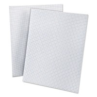 Ampad 2Sided Quadrille Pads Ruled 4 X 4 Sqinch 50 Sheets 812 X 11 Inches White Amp22000