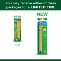 Ticonderoga My First Woodcased Pencils 2 Hb Soft Presharpened Yellow 2 Count