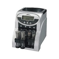 Royal Sovereign 2 Row Electric Coin Counter With Patented Antijam Technology And Digital Counting Display Fs2D Blksilver