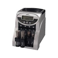 Royal Sovereign 2 Row Electric Coin Counter With Patented Antijam Technology And Digital Counting Display Fs2D Blksilver